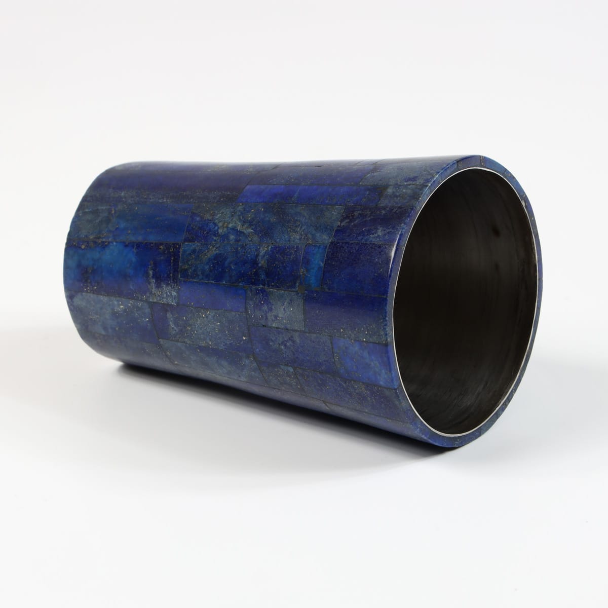 Lapis Lazuli Mosaic Glass Vase