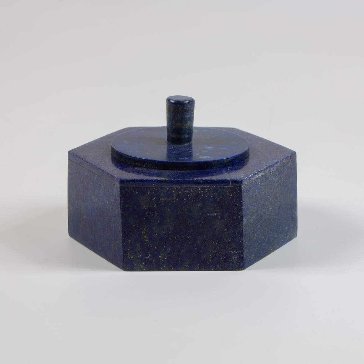 Handmade Lapis Lazuli Sugar Box – Eight-Sided (Hast Rukh Qand Dani)