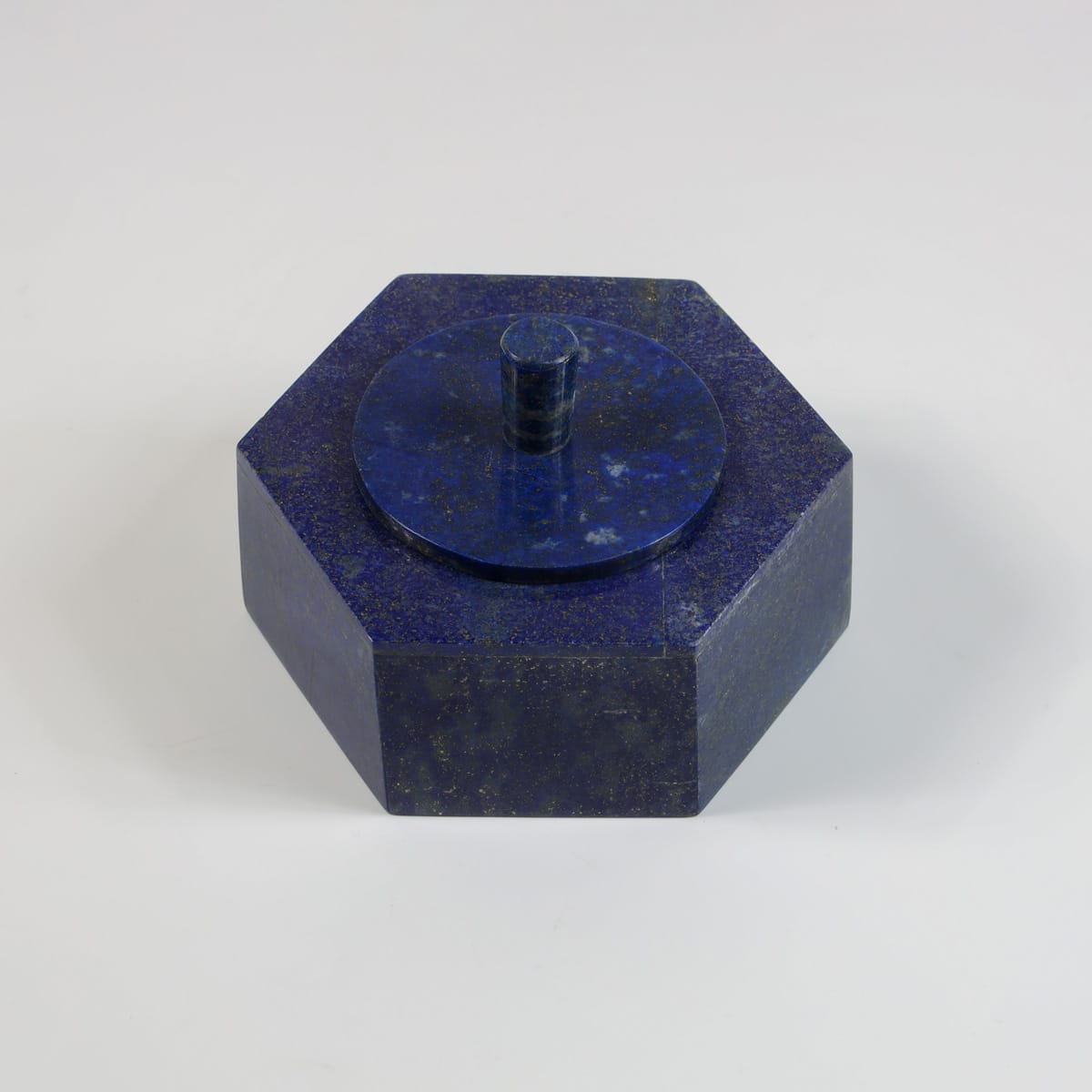 Handmade Lapis Lazuli Sugar Box – Eight-Sided (Hast Rukh Qand Dani)