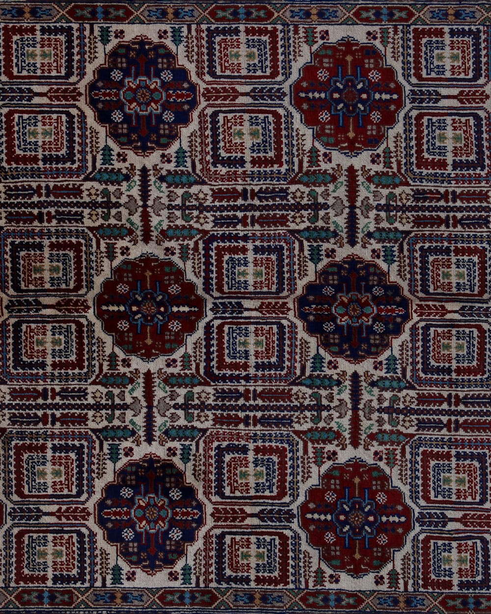 Gandom Cream Karim Merino Wool Persian Rug - Handwoven (87×60 inches)