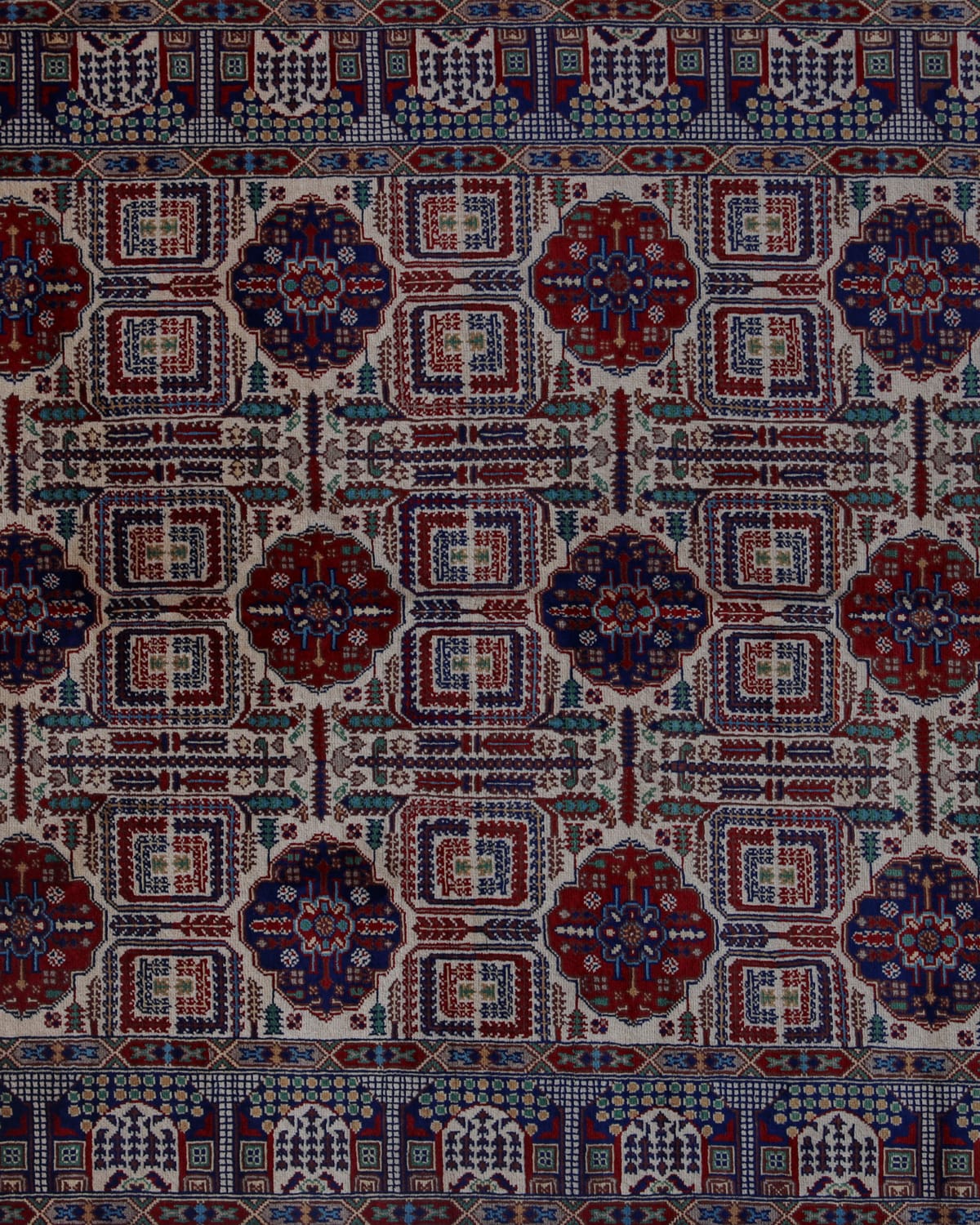 Gandom Cream Karim Merino Wool Persian Rug - Handwoven (87×60 inches)