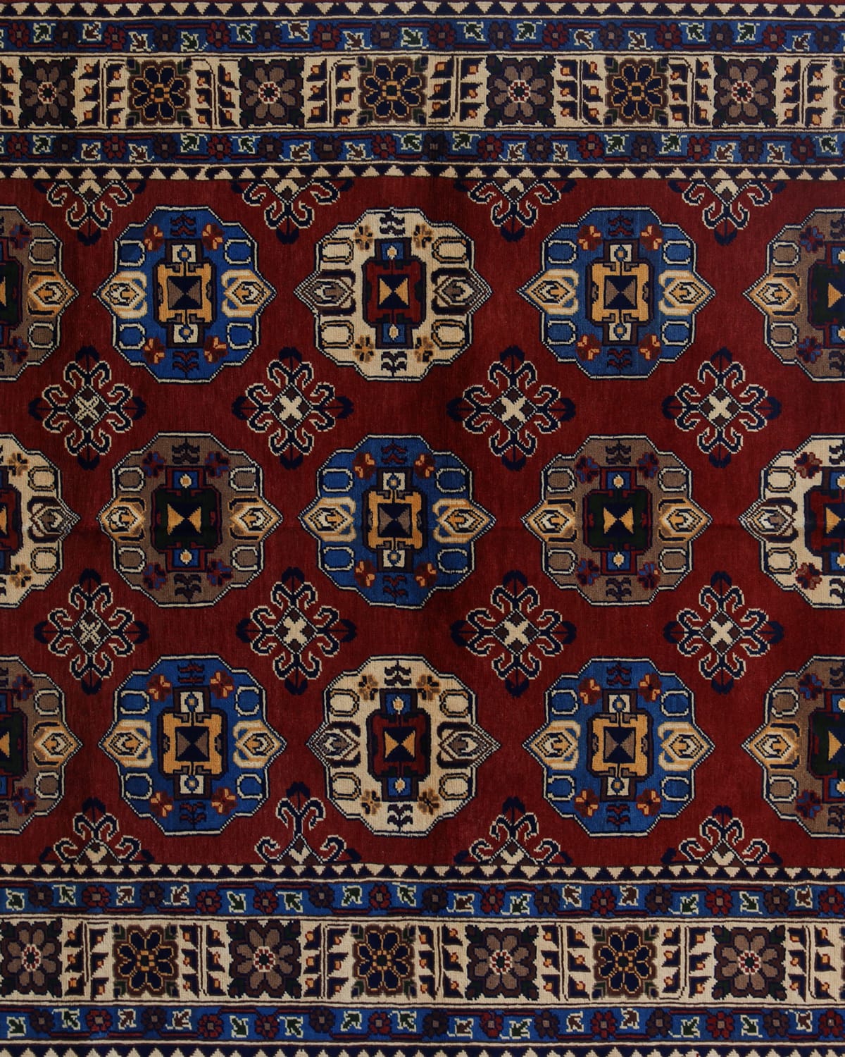 Patnos Gol Design Rug - Copper Color, Merino Wool