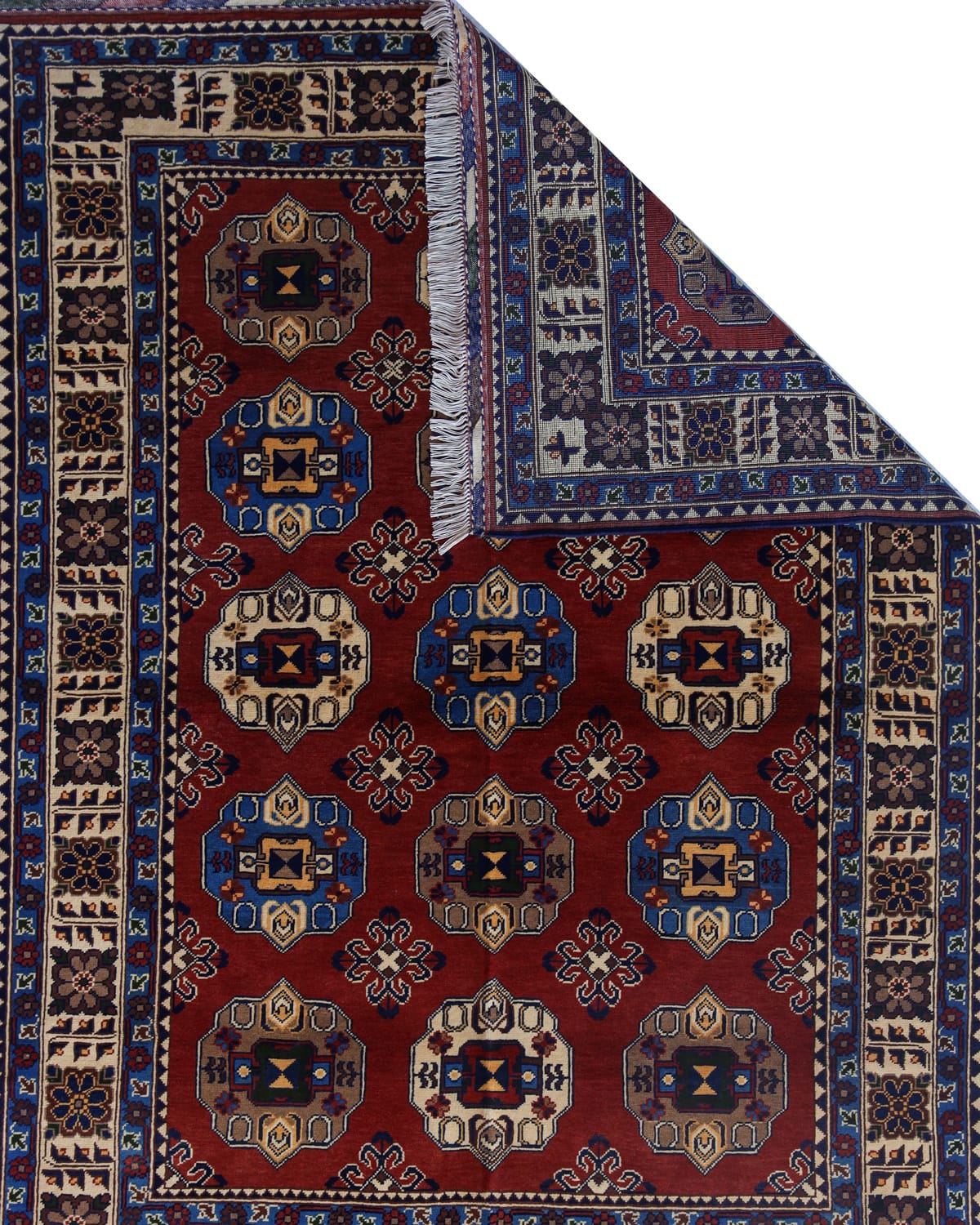 Patnos Gol Design Rug - Copper Color, Merino Wool