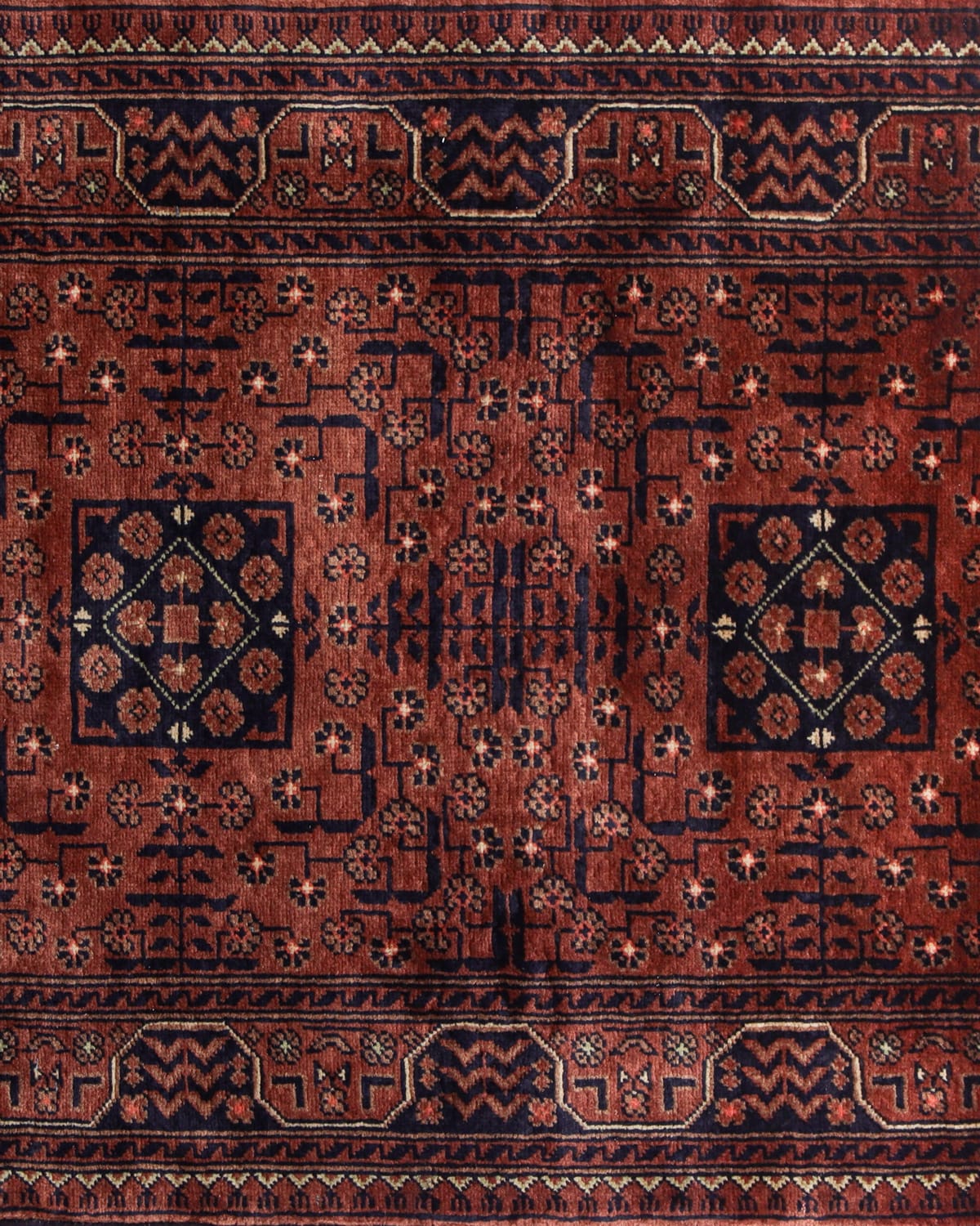 Authentic Handmade Wool Rug , Watani Wool Persian Desgin Carpet