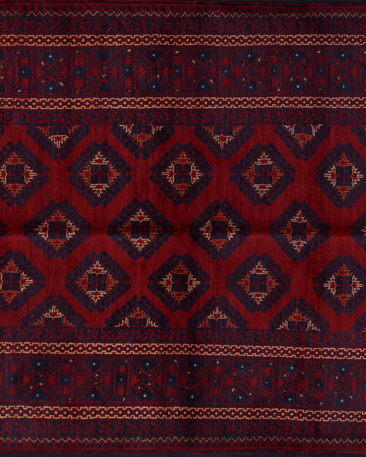 Authentic Handmade Afghan Chinar Gul Kunduz Wool Rug