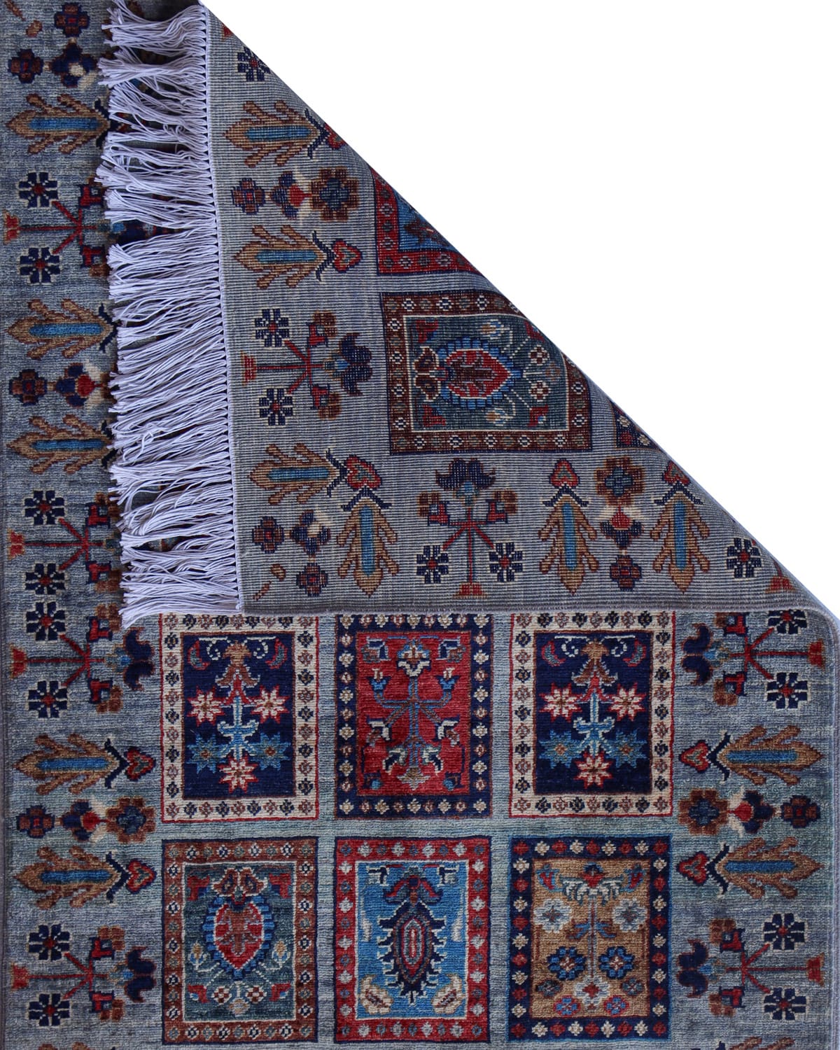 Handmade Afghan Rug Four Season Design