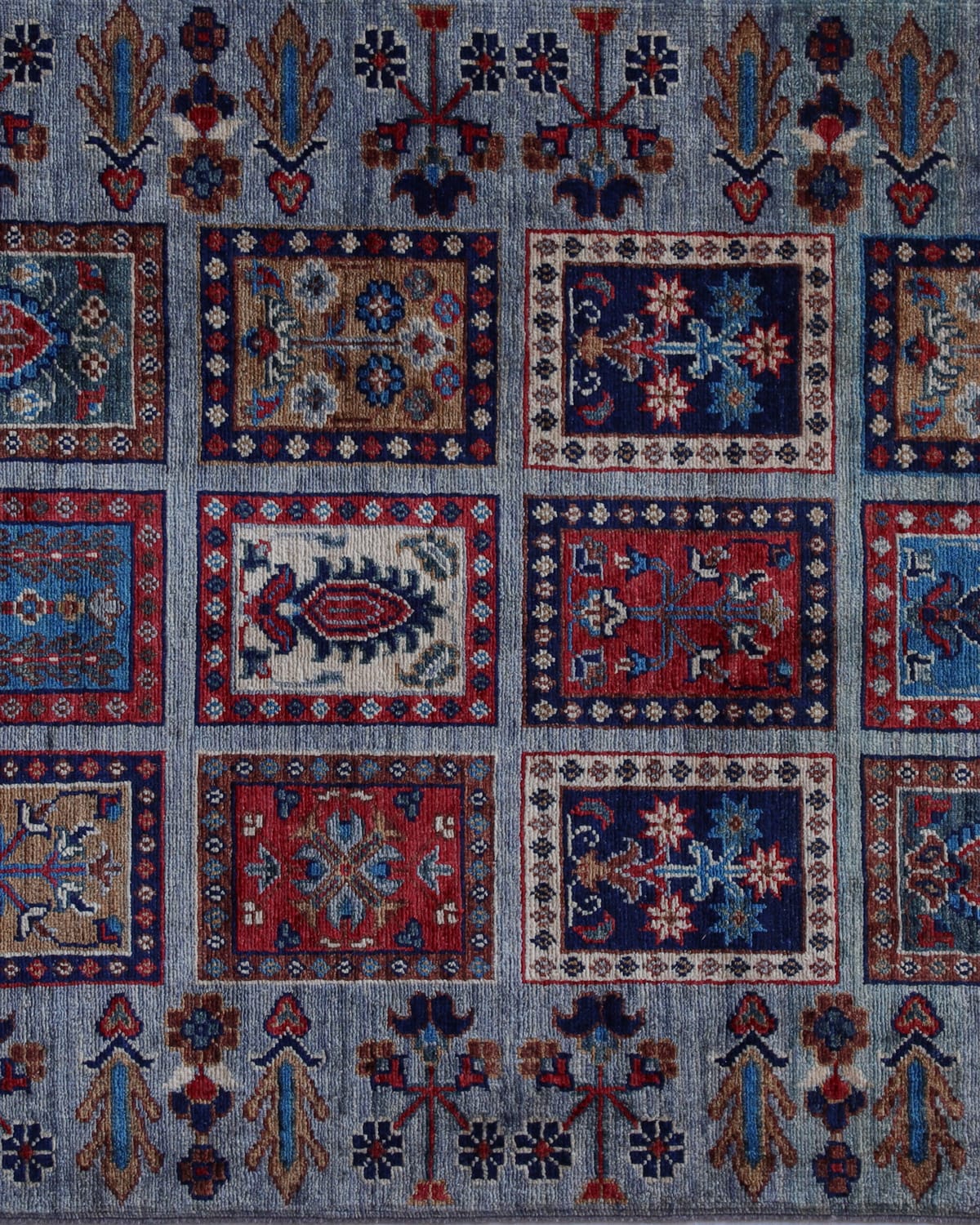 Handmade Afghan Rug Four Season Design
