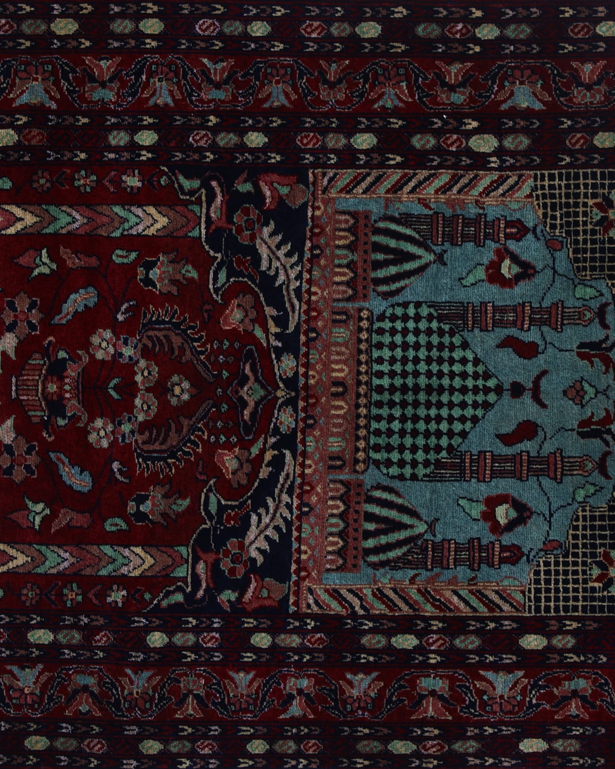 Prayer rug, handmade, Wall hanging decor