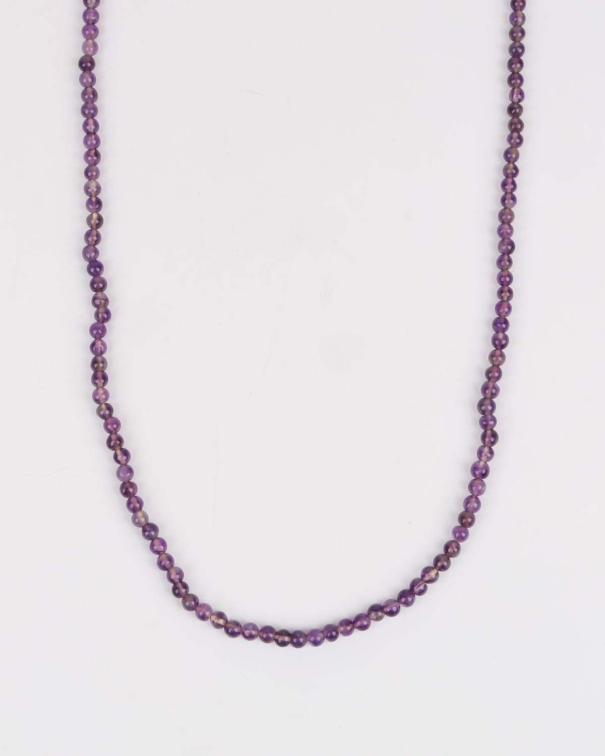 Amethyst Beaded Necklace handmade