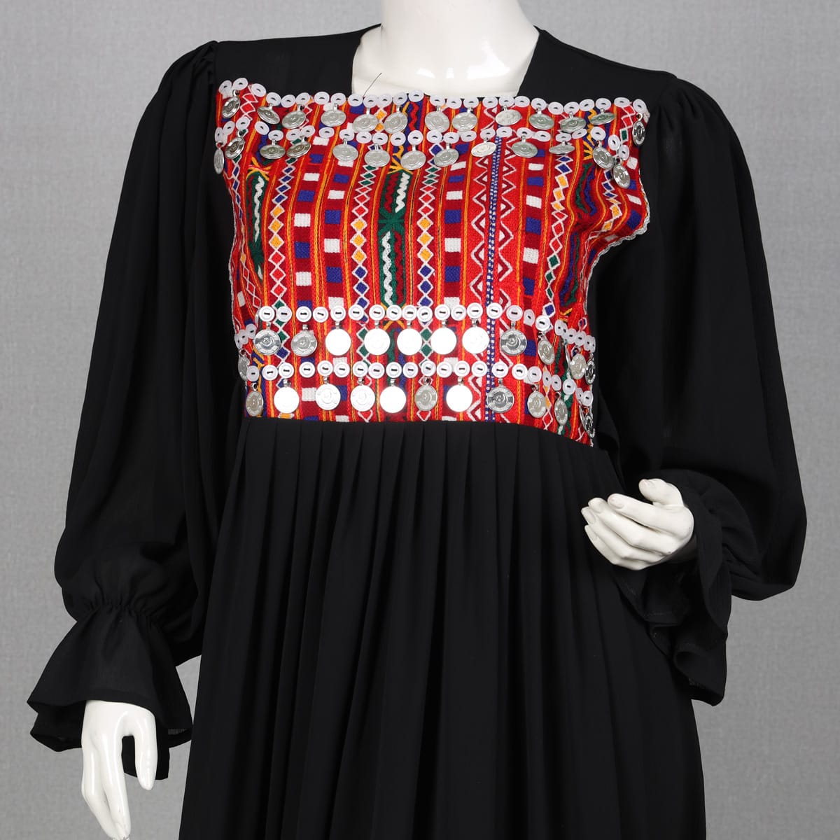 Handmade Black Afghan Dress