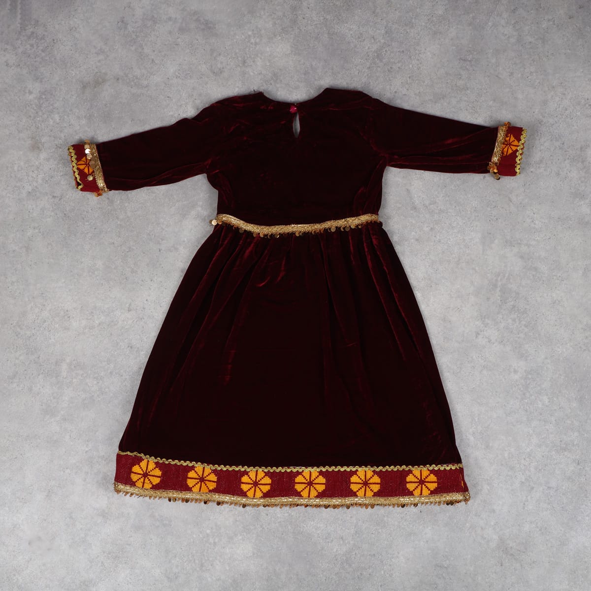 Handmade Velvet Twist Dress for Girl