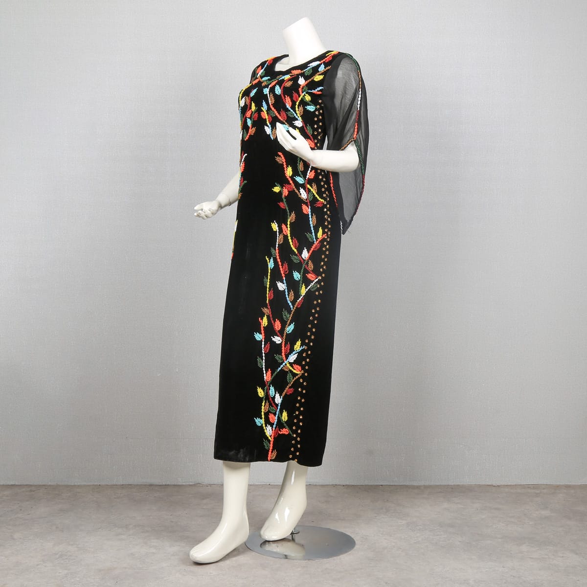 Handmade Afghan Black Guldozi Dress