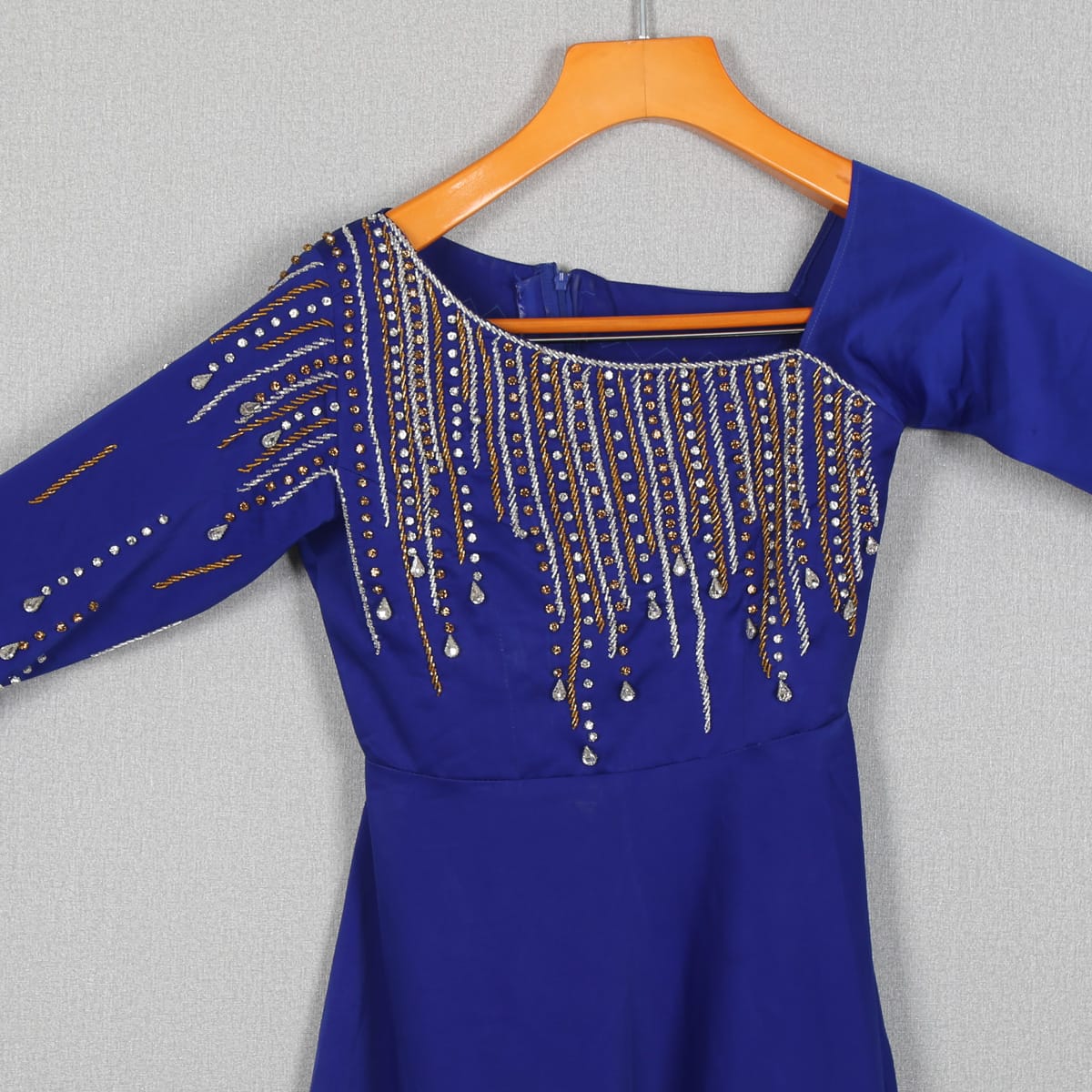 Royal Blue Asymmetrical Party Dress