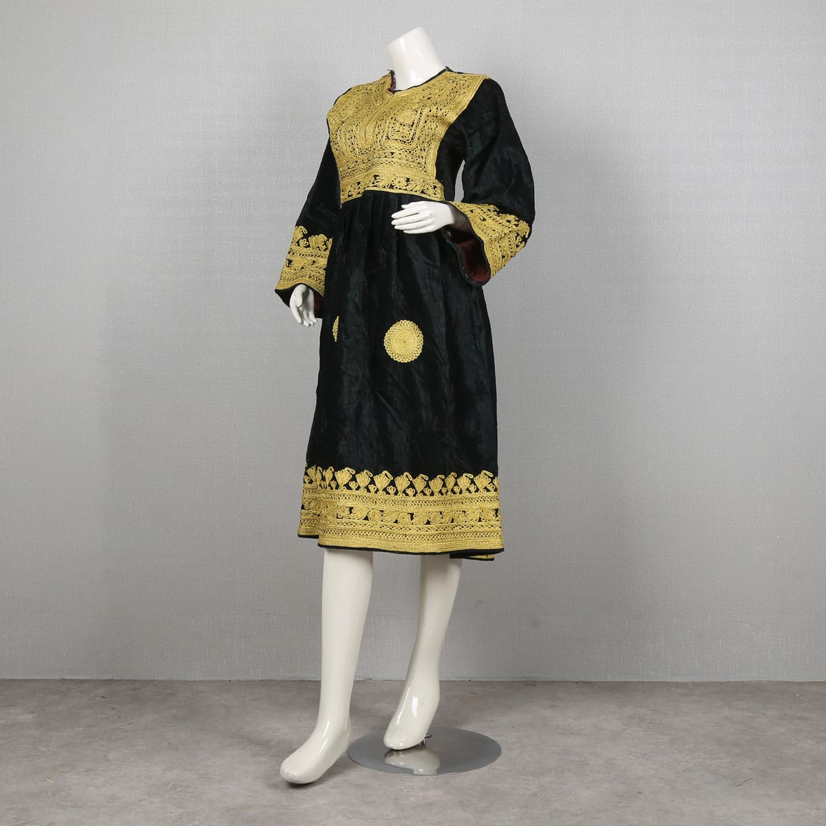 Black Embroidered Dress Gandi Afghami