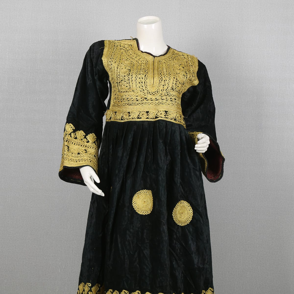 Black Embroidered Dress Gandi Afghami