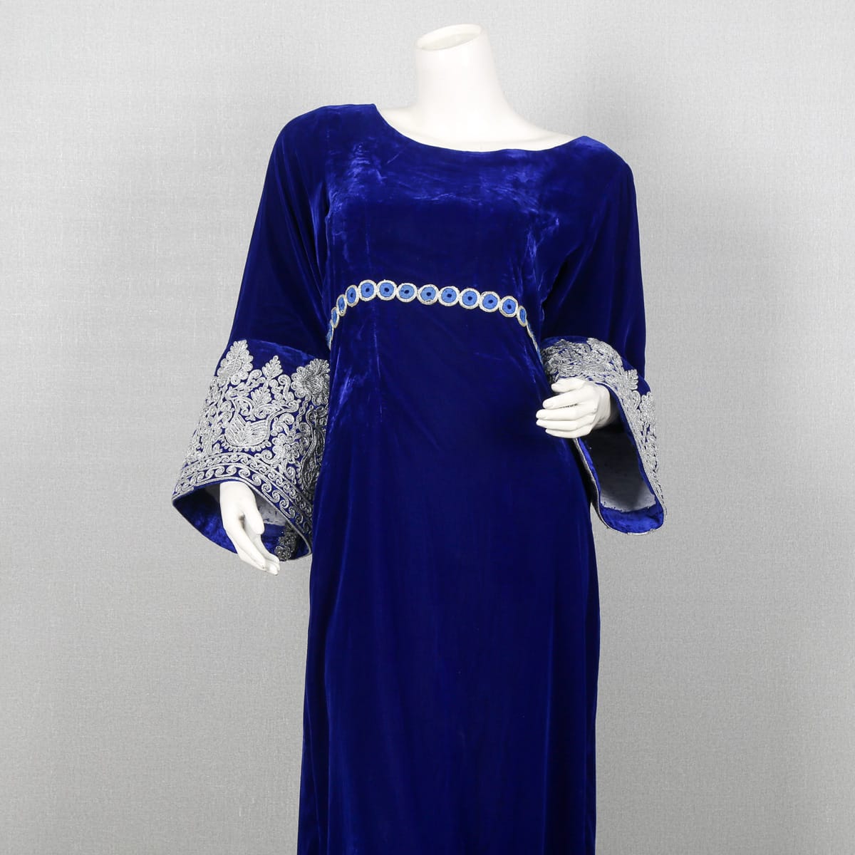 Royal Blue Velvet Dress