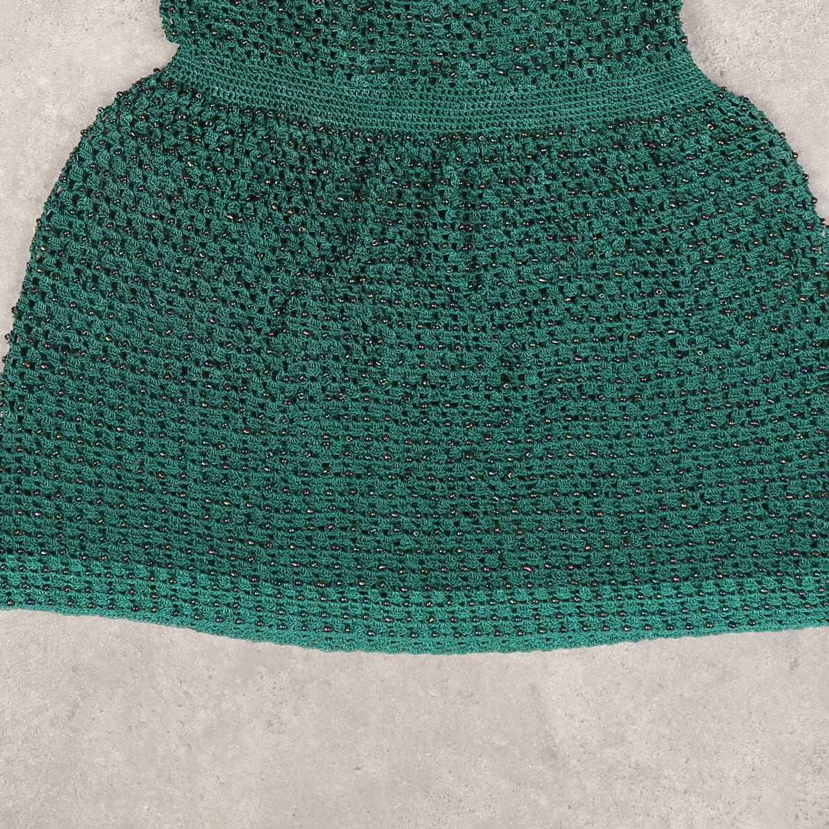 Green Crochet Dress