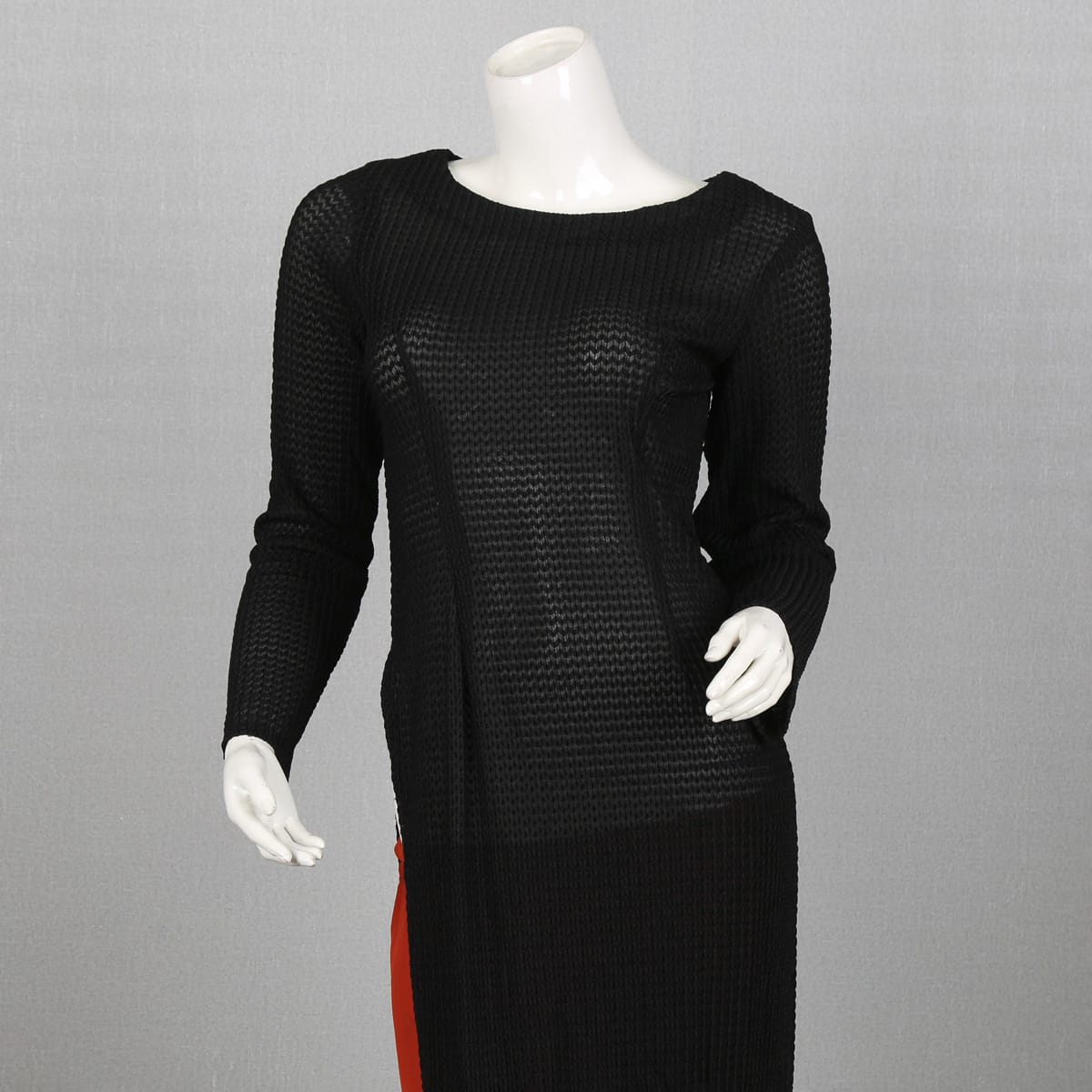 black dress with red underlay Ladivine CD806 Black Off The Shoulder Ball Gown With Floral Underlay Black / 6