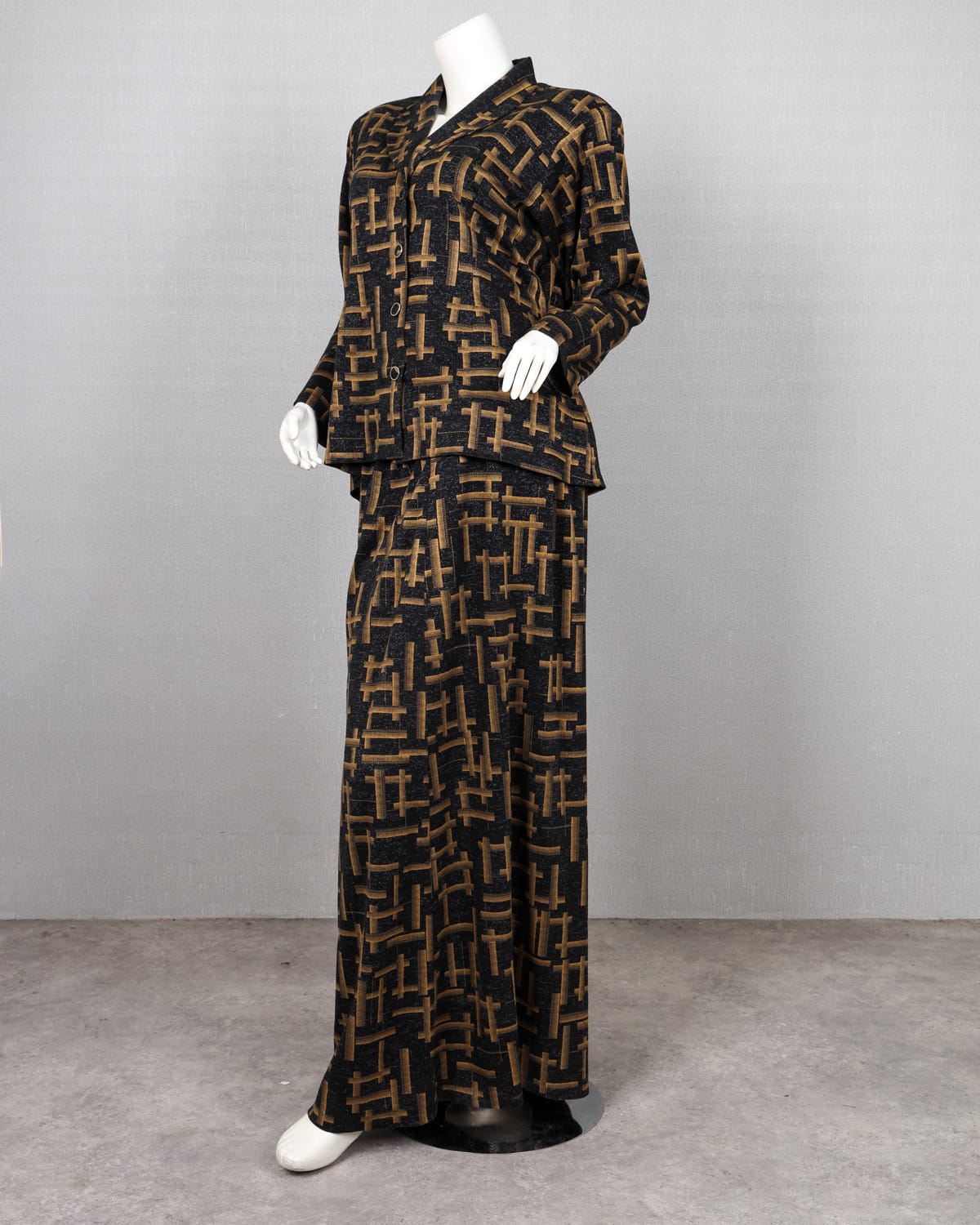 Chic Printed Two-Piece Set