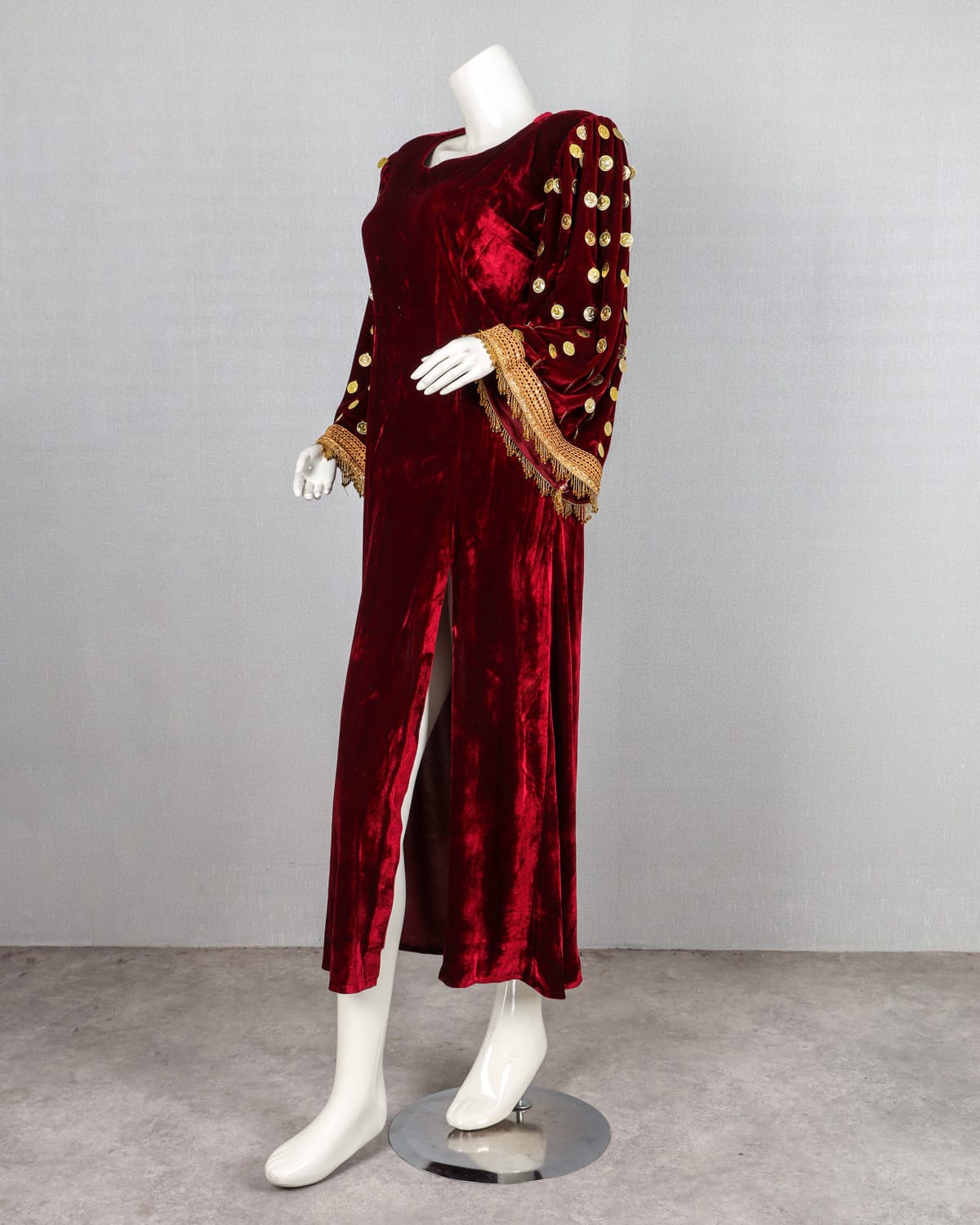 Red Velvet Gand Afghani Dress 