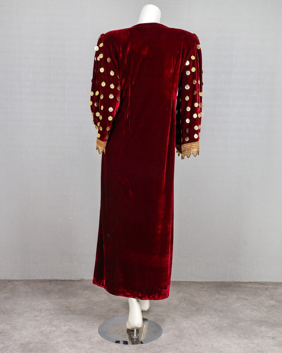 Red Velvet Gand Afghani Dress 
