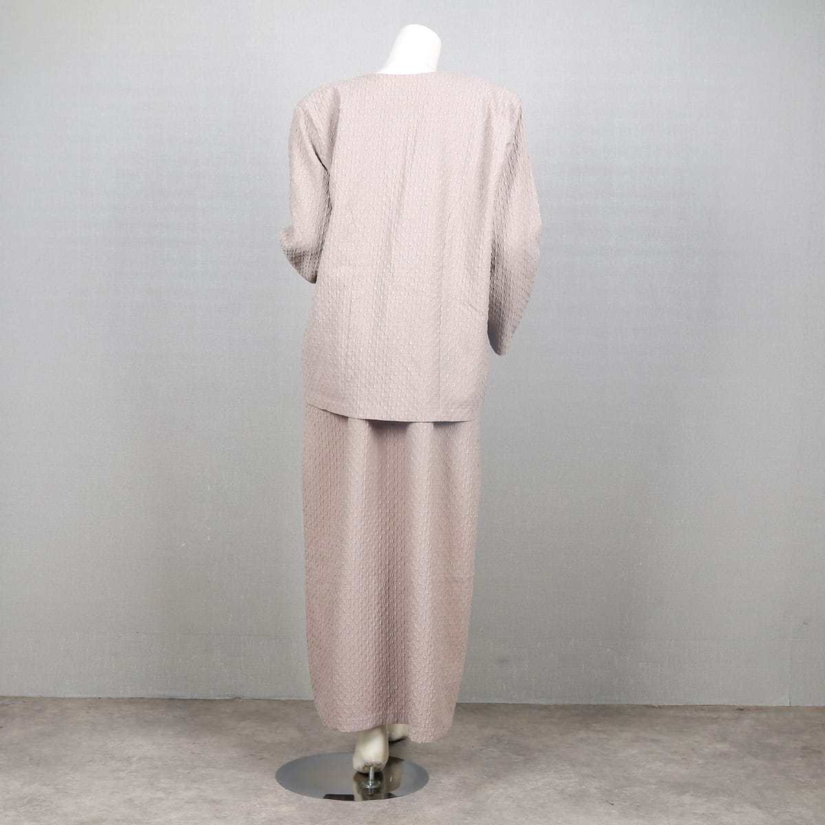 Elegant Two-Piece Beige Jacket and Dress Set
