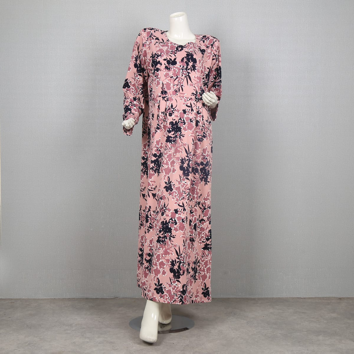 Floral Print Long Sleeve Maxi Dress