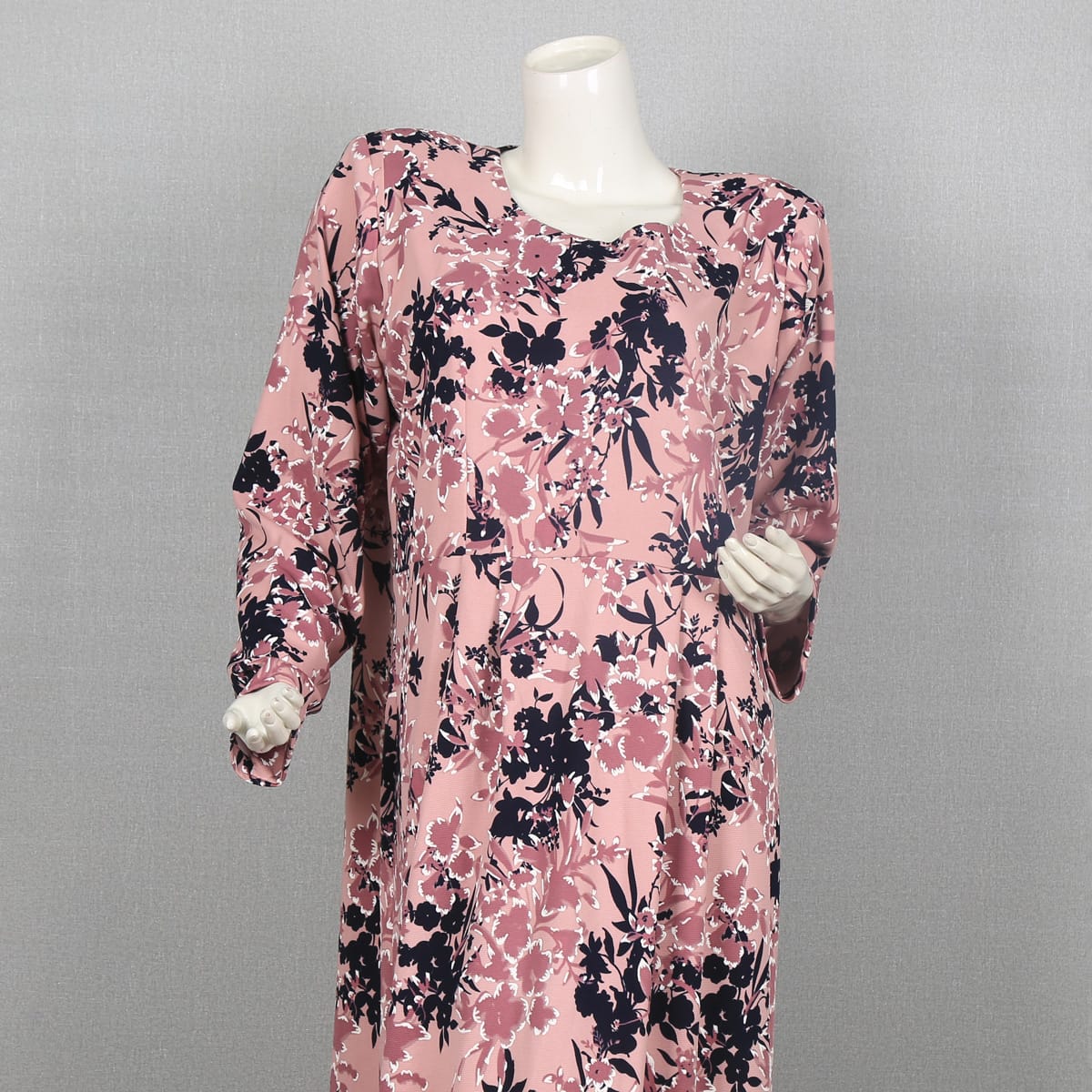 Floral Print Long Sleeve Maxi Dress