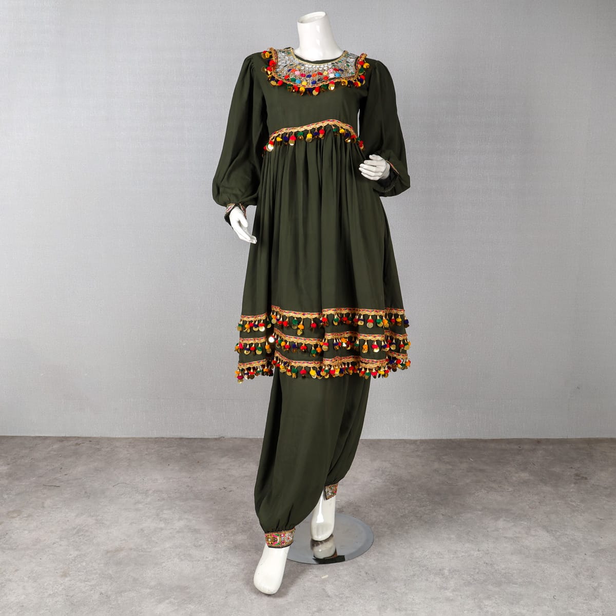 slim fit dress slacks Afghan Dress main image 1