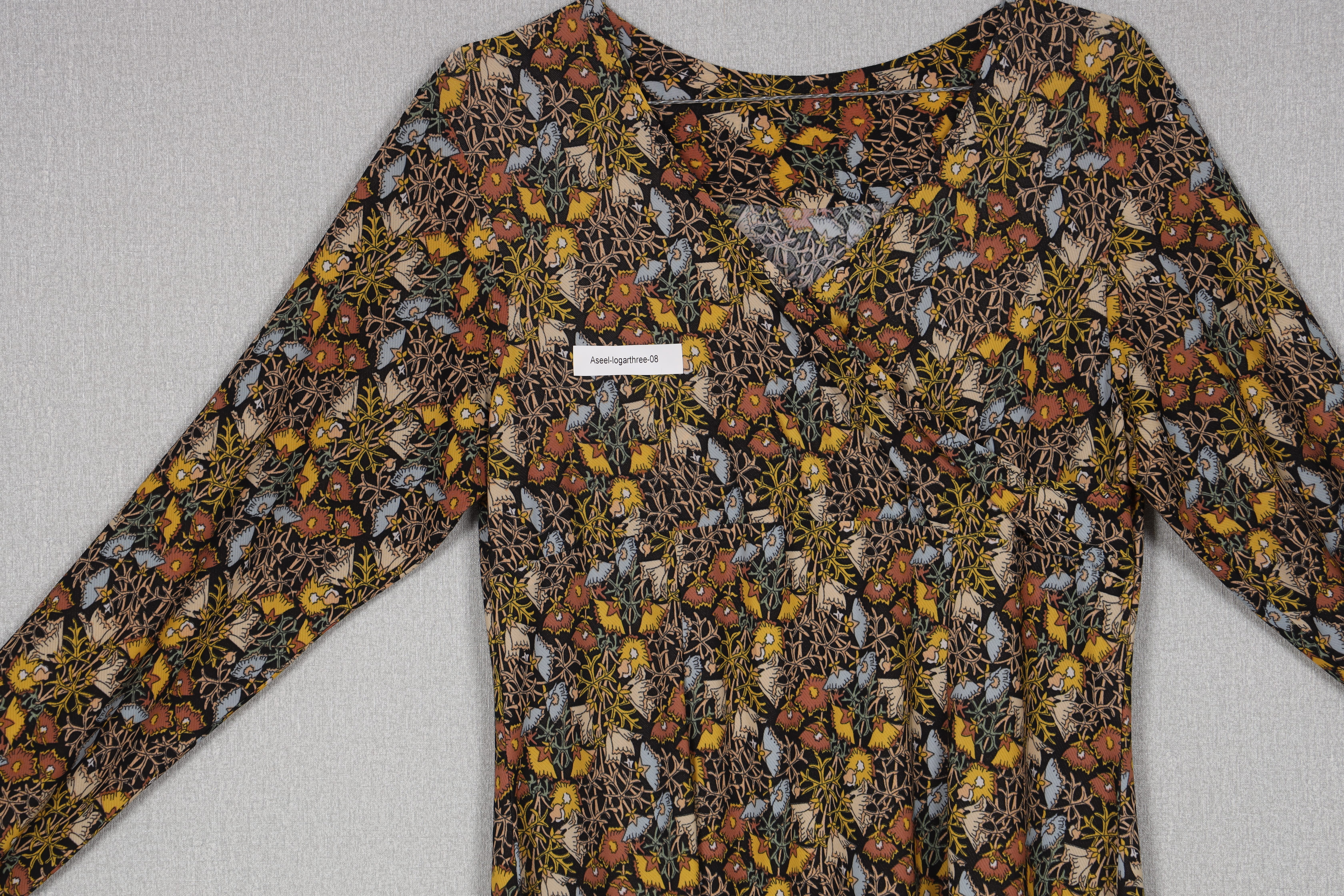 Vintage-Inspired Floral Print A-Line Dress
