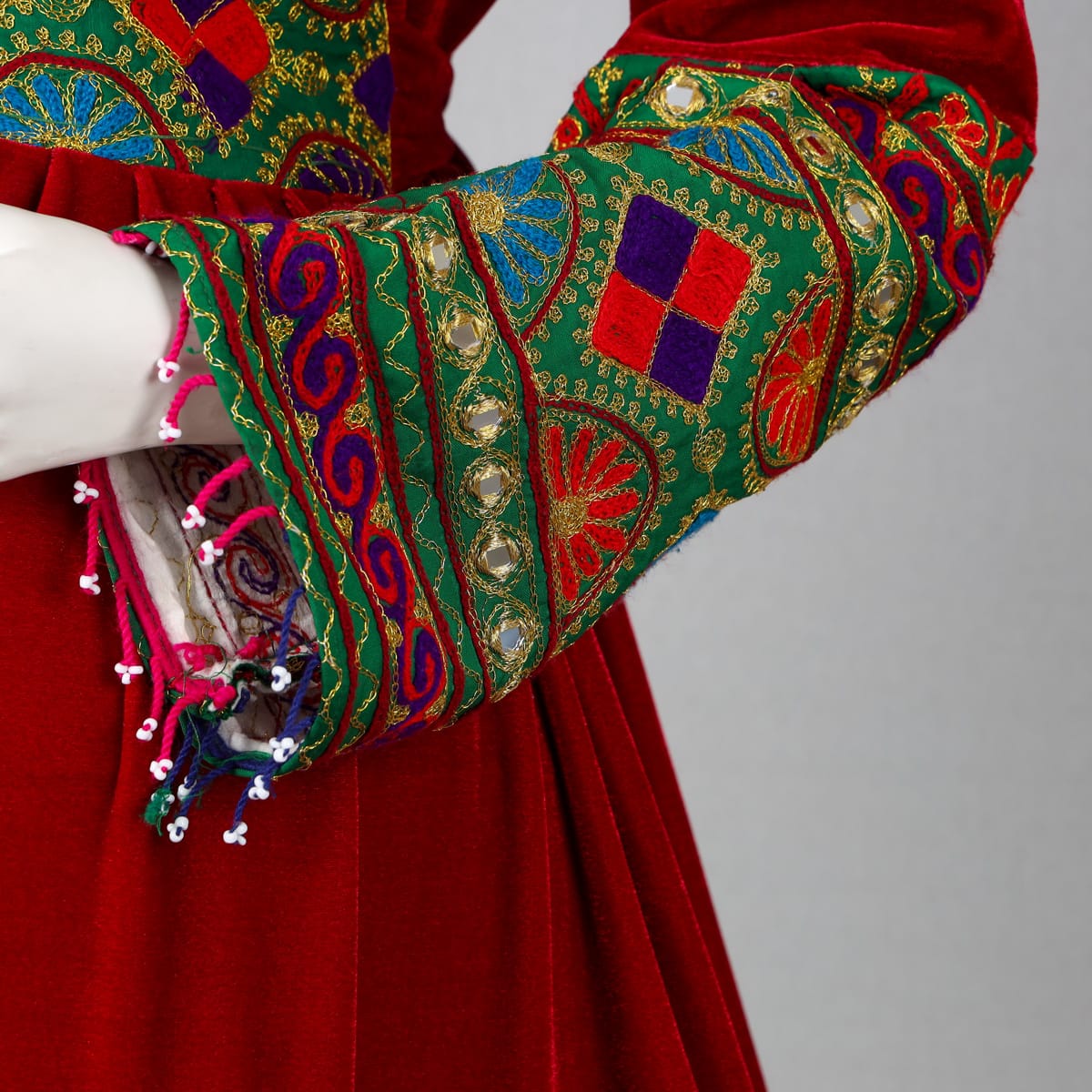 Red Traditional Afghan Dress 