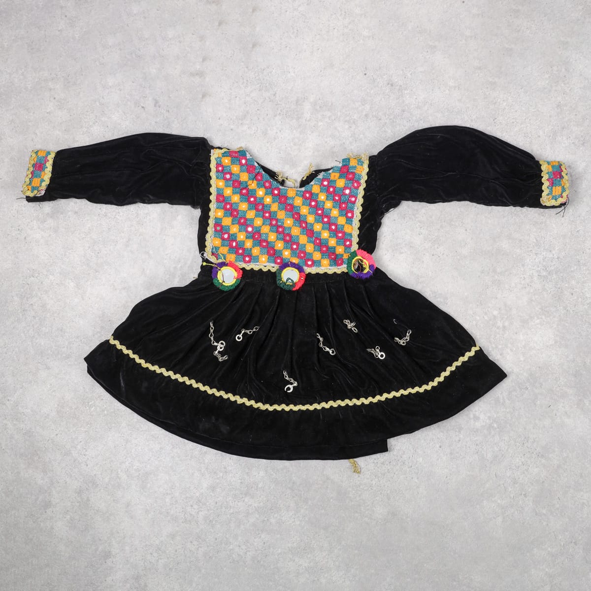 Traditional Black Afghan Girl’s Dress