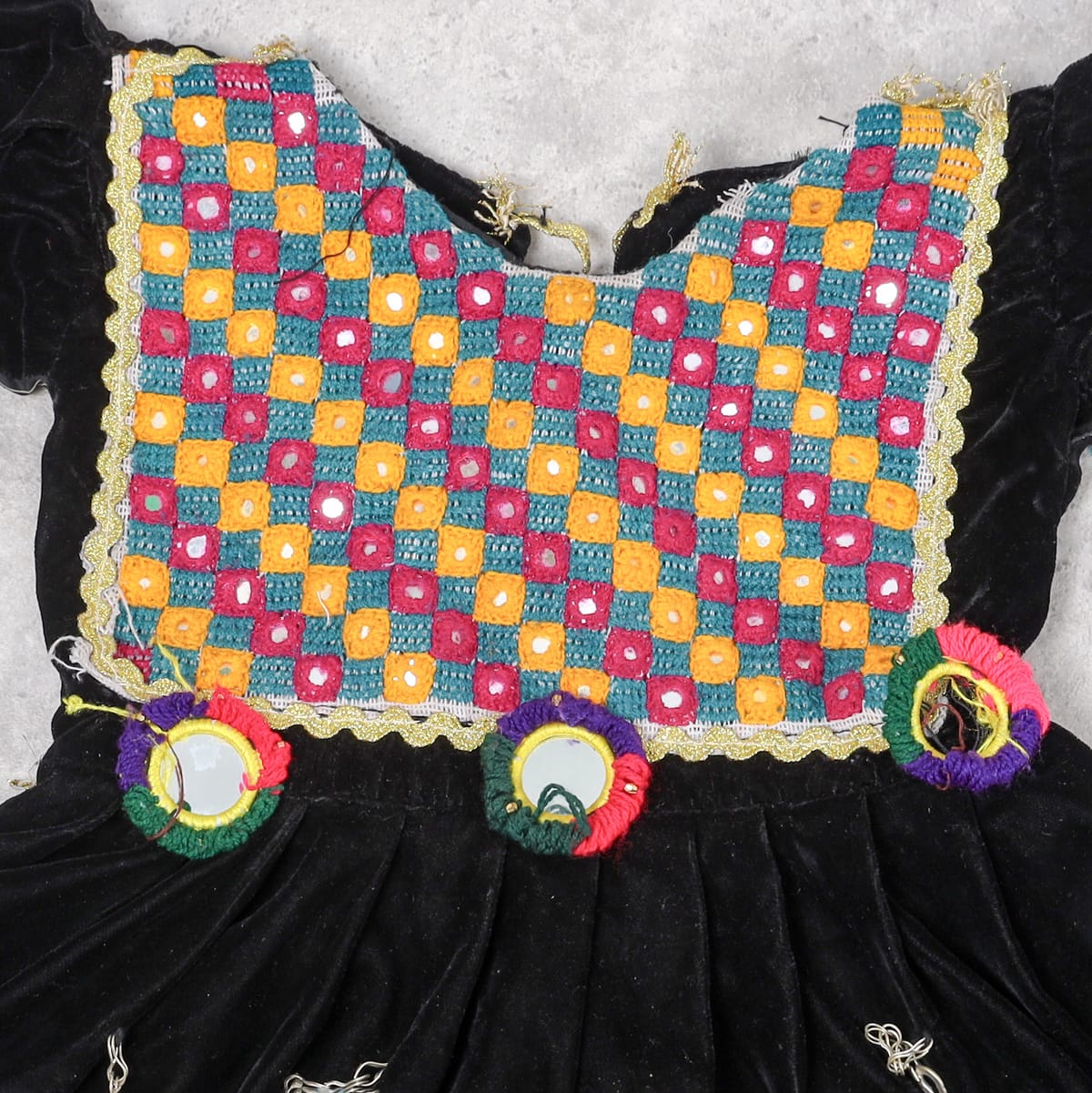 Traditional Black Afghan Girl’s Dress