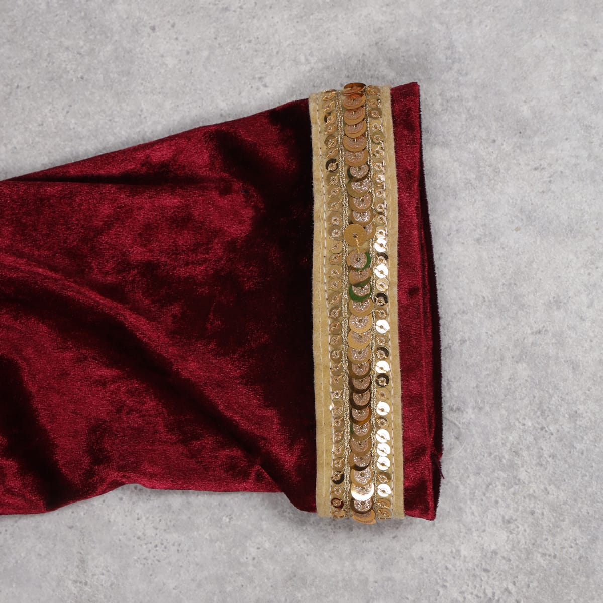 slim fit dress slacks Burgundy Sequin Maxi Dress With Gold Detail main image 1