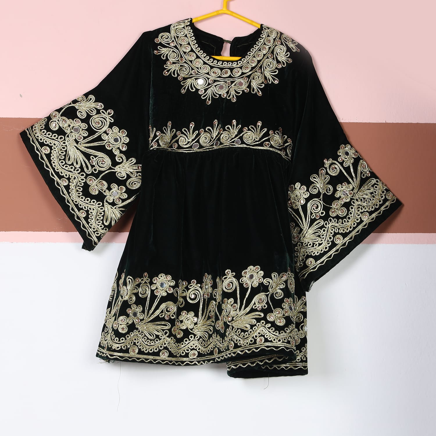 Black Velvet Traditional Dress | Aseel