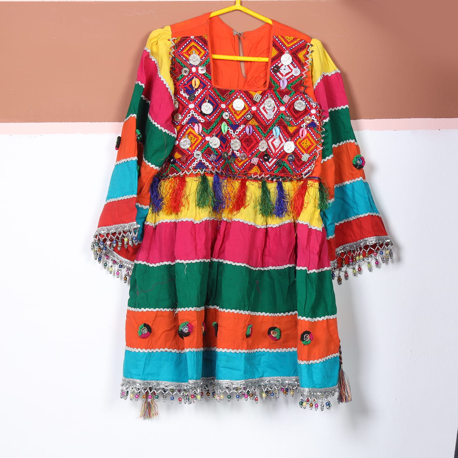 Zarmina Multi-Color Traditional Embroidered Dress
