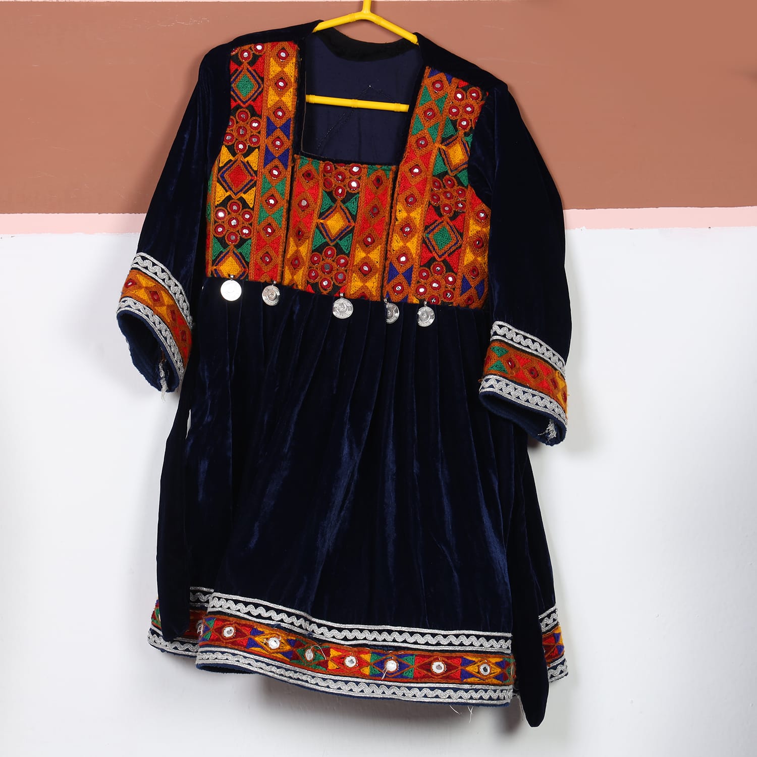 Noor Velvet Embroidered Traditional Dress (Kids)