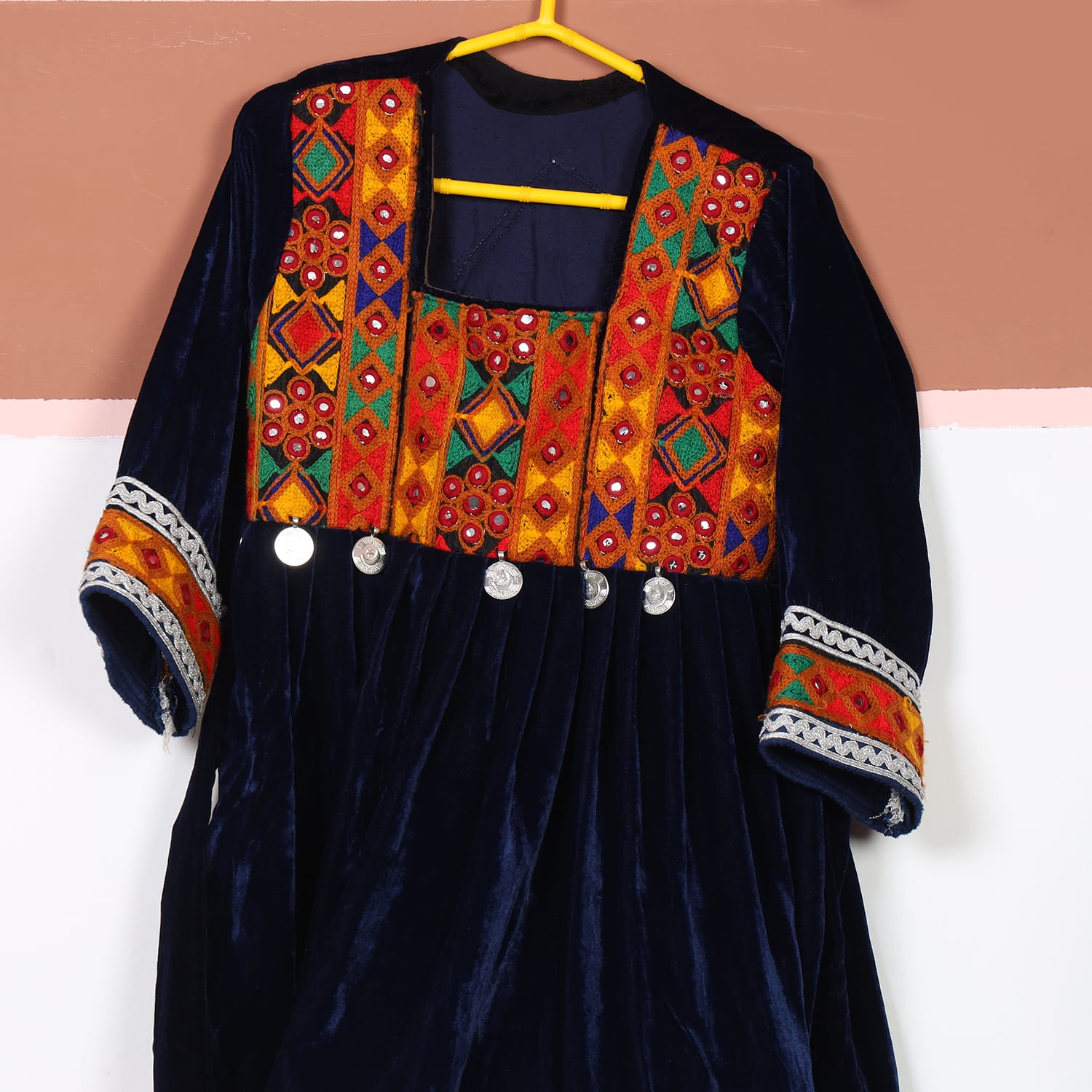 Noor Velvet Embroidered Traditional Dress (Kids)
