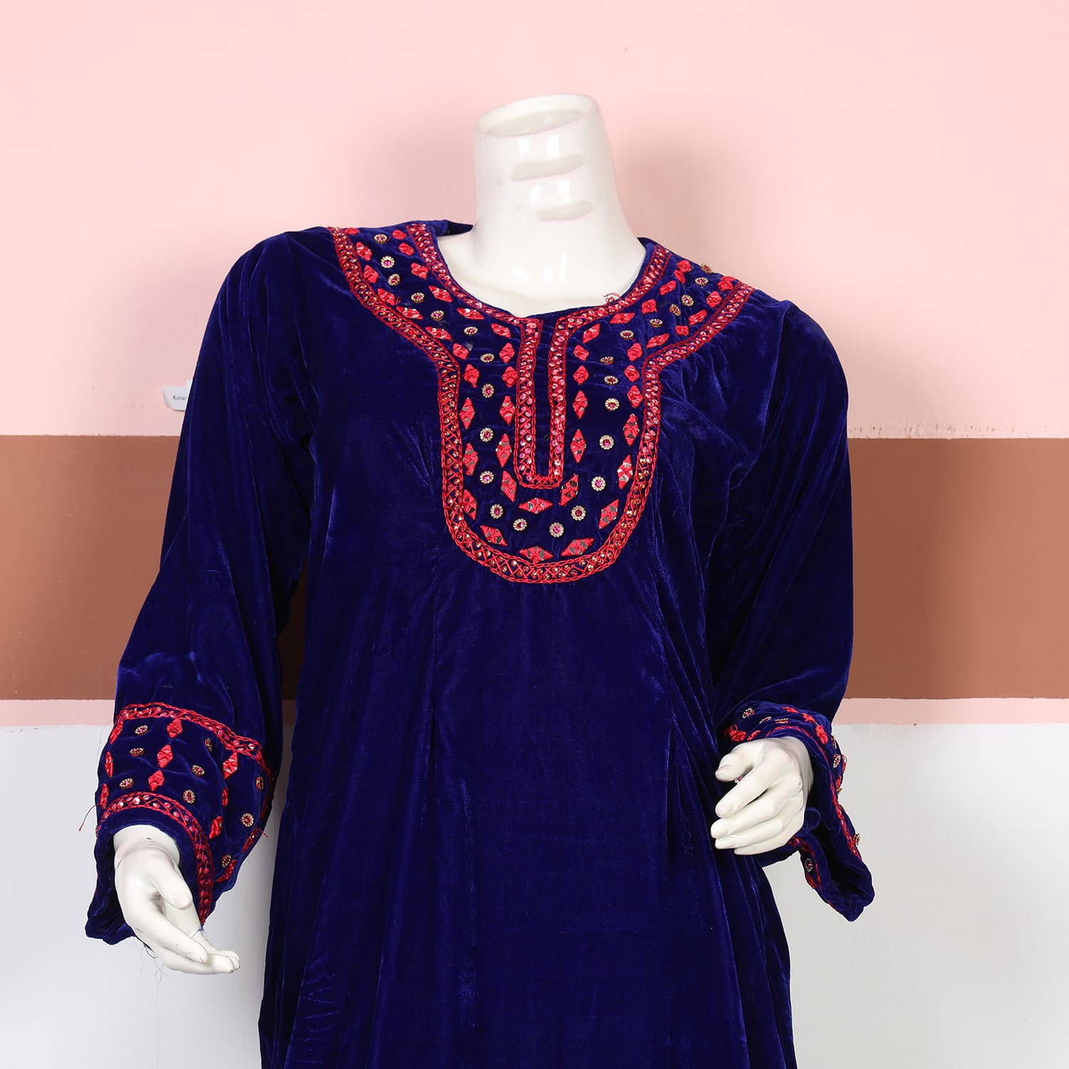 open lace back dress Royal Blue Velvet One-Shoulder Long Formal Dress with Attached Train Royal Blue / 6 / Velvet
