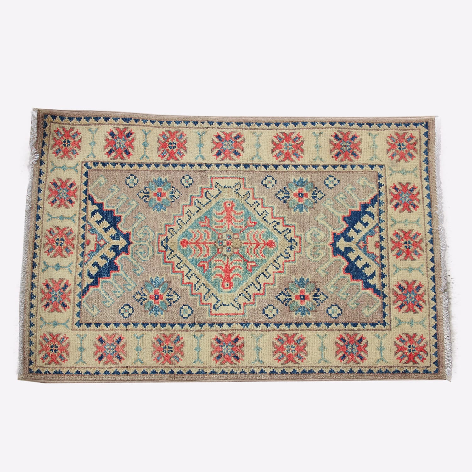 Traditional Handwoven Oriental Wool Area Rug-ft :4.92 x 1.64