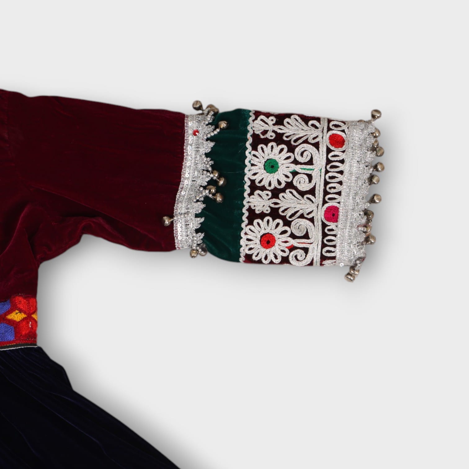 Traditional Velvet Kuchi Baby Dress