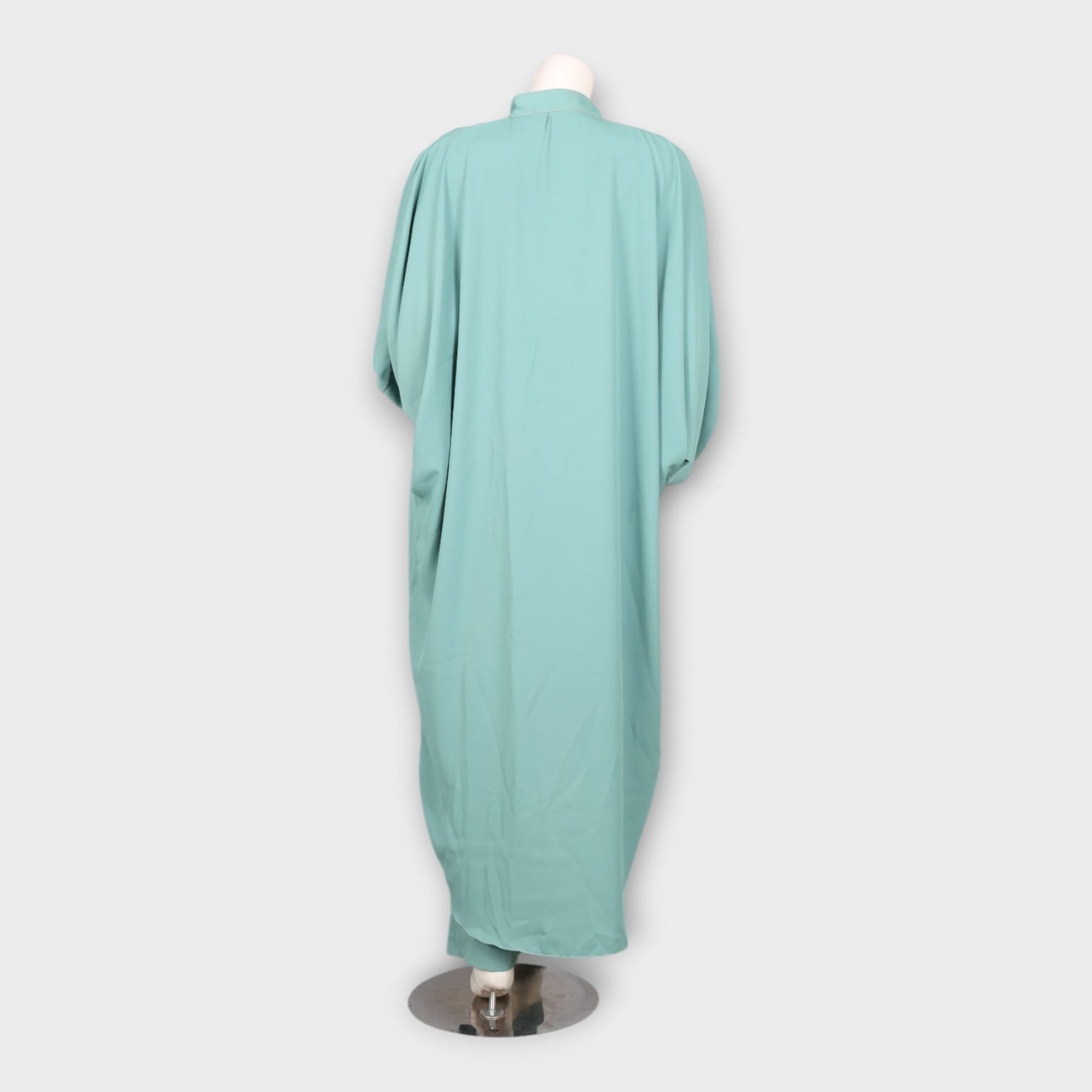Mint Green Three-Piece Afghani Modern Front Open Dress