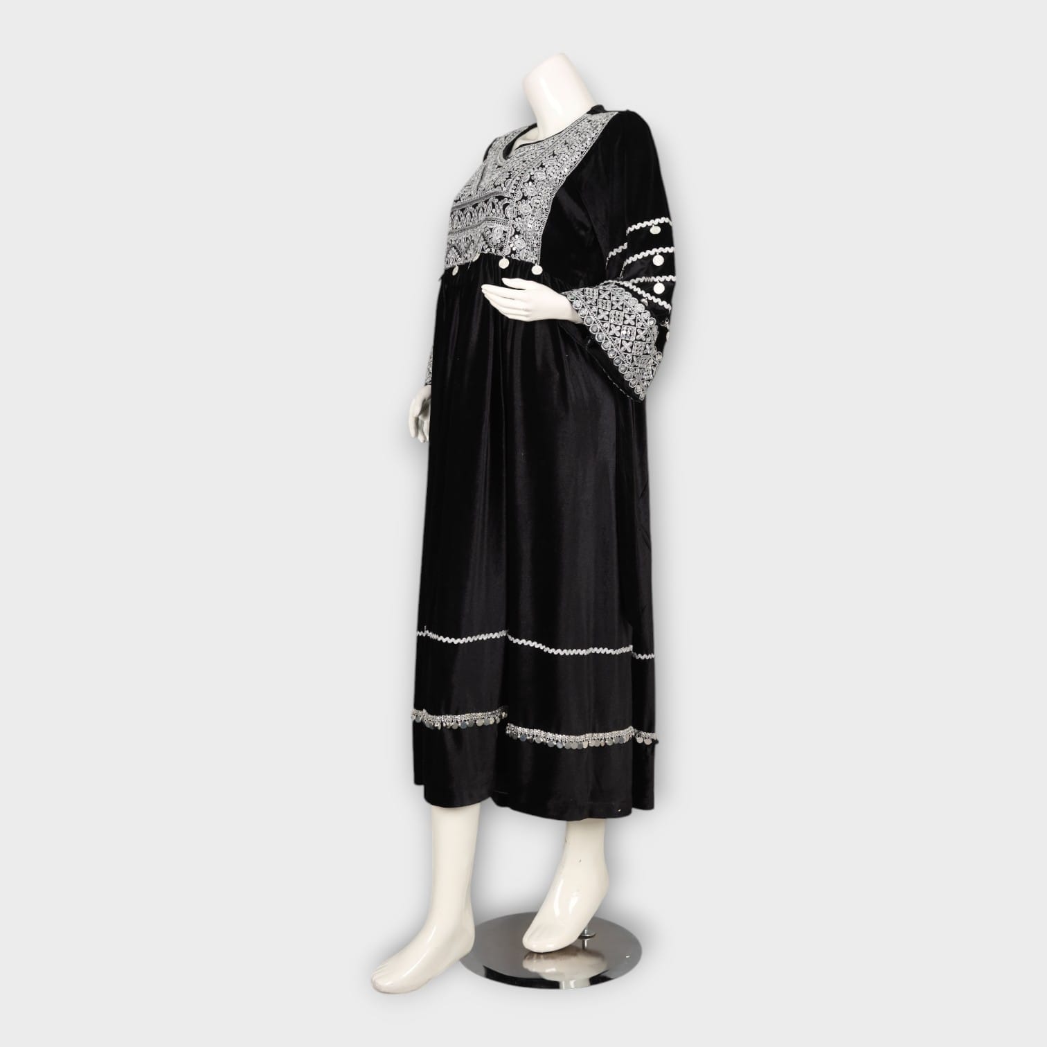 black babydoll dress puff sleeve Abby Puff Sleeve Dress Small main image 1
