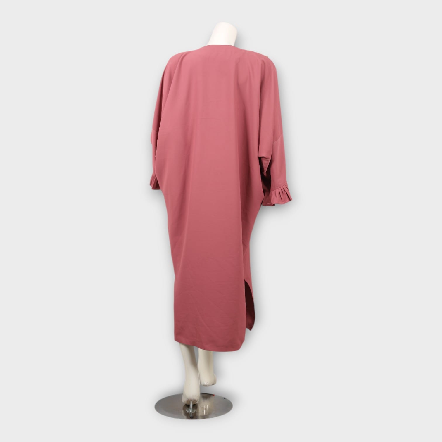 Dusty Rose Hand-Embroidered Afghani Maxi Dress