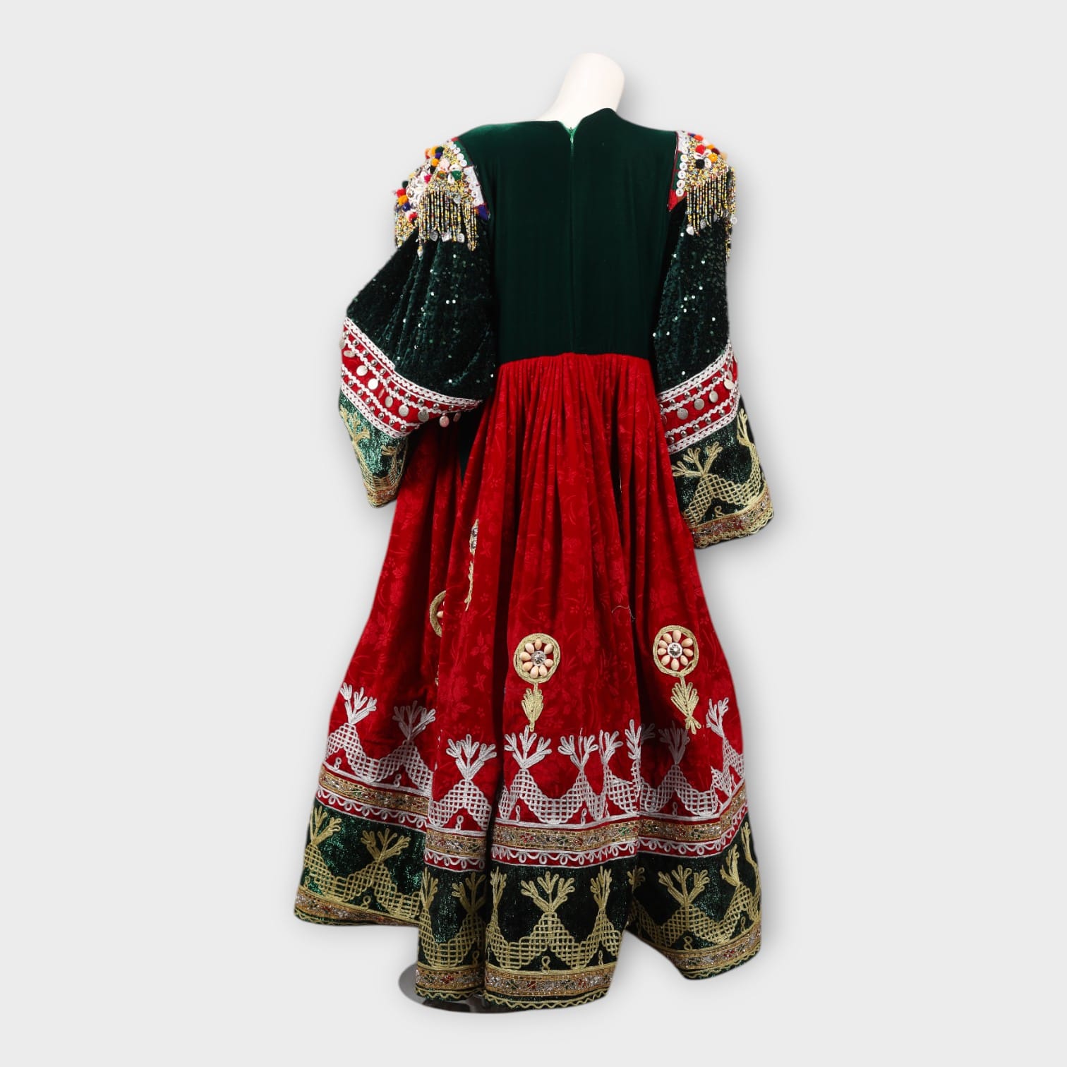 Heritage Gandi Afghani Outfit with Embroidered Waiscoat