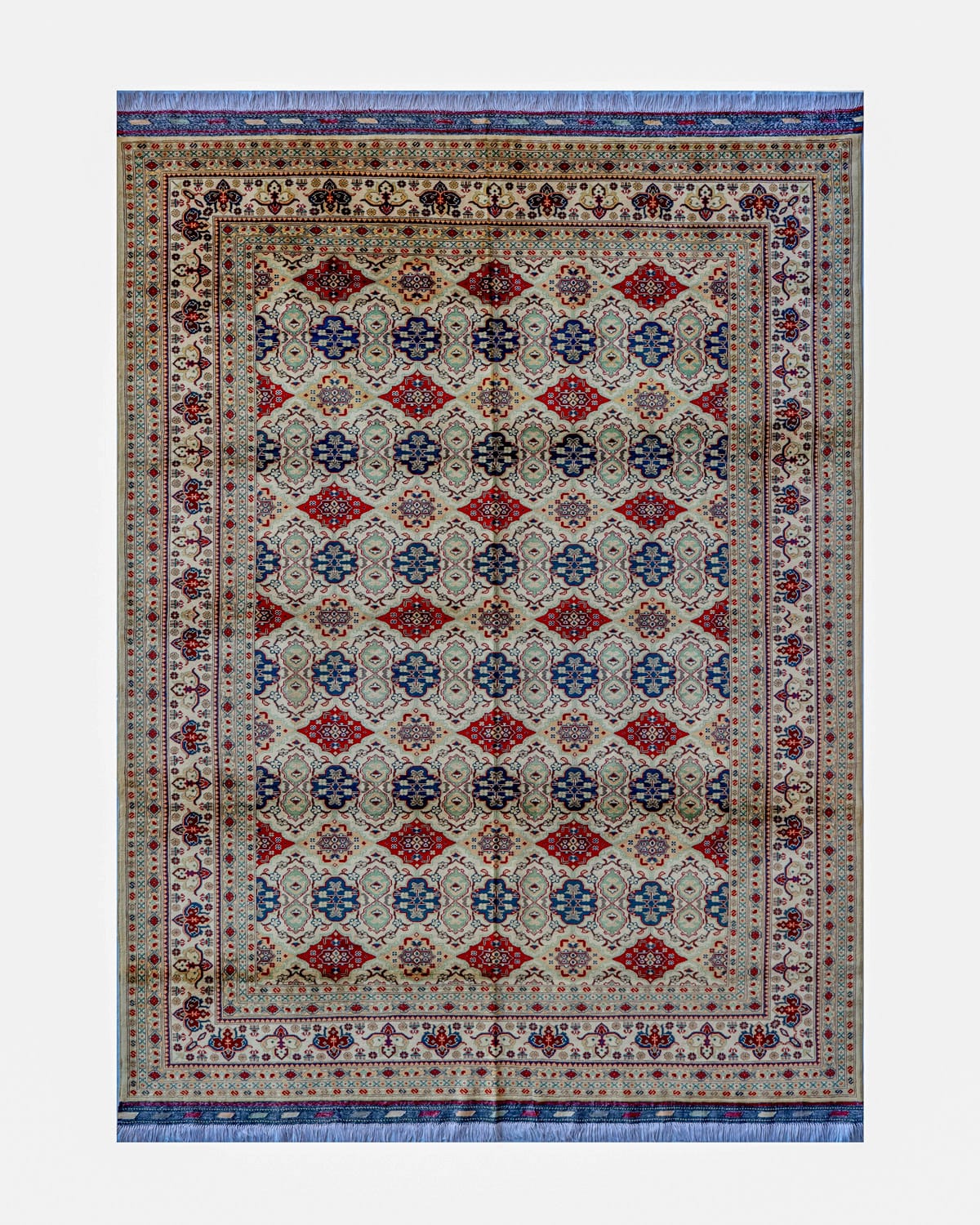 Handwoven Traditional Afghani Carpet – 11.15 x 8.2 ft