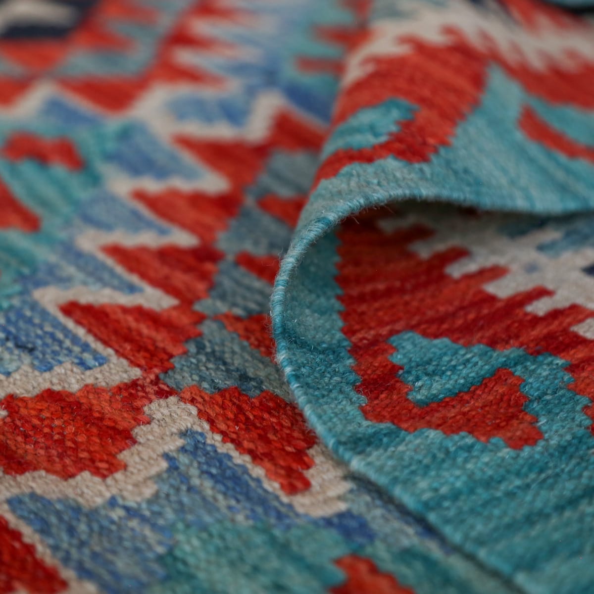 Runner Kapisa, Afghan Traditional Kilim Wool Rug
