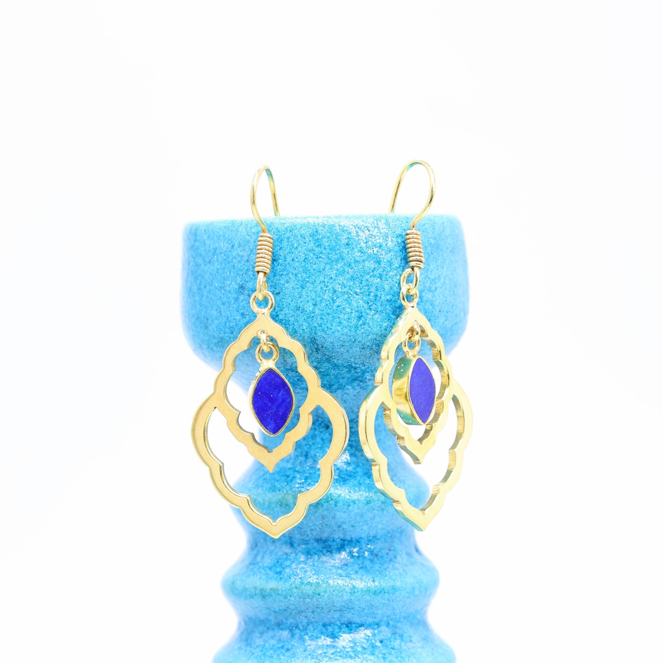 Safawi Earings Handmade Lapis Lazuli