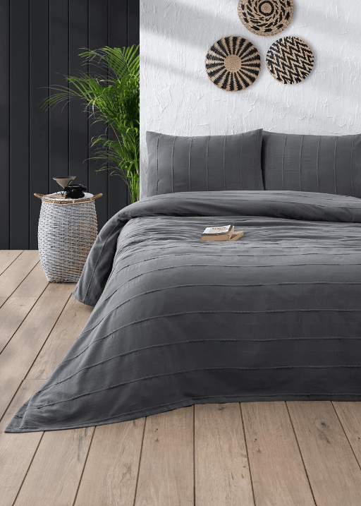 Bedding Set Pearl Double – Luxury 100% Cotton Lightweight Pique Set for Double Beds