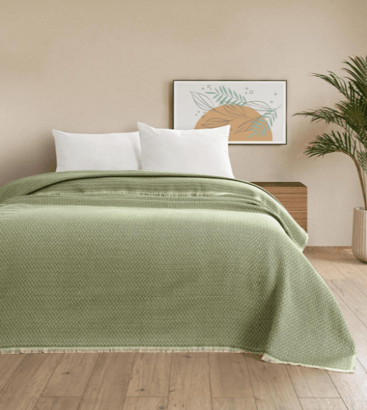 Bedding Set Pearl Double – Luxury 100% Cotton Lightweight Pique Set for Double Beds